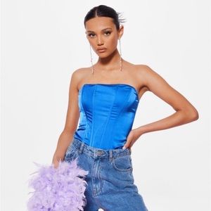 Misguided Satin Corset Top